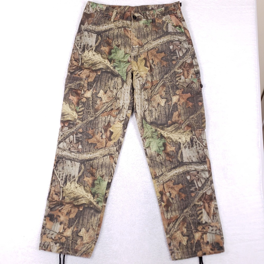 Liberty Advantage Timber Camo Cargo Pants Mens Medium 32-34 Y2K Gorpcore Hunting